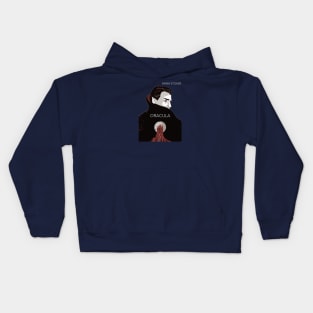 Dracula book cover Kids Hoodie